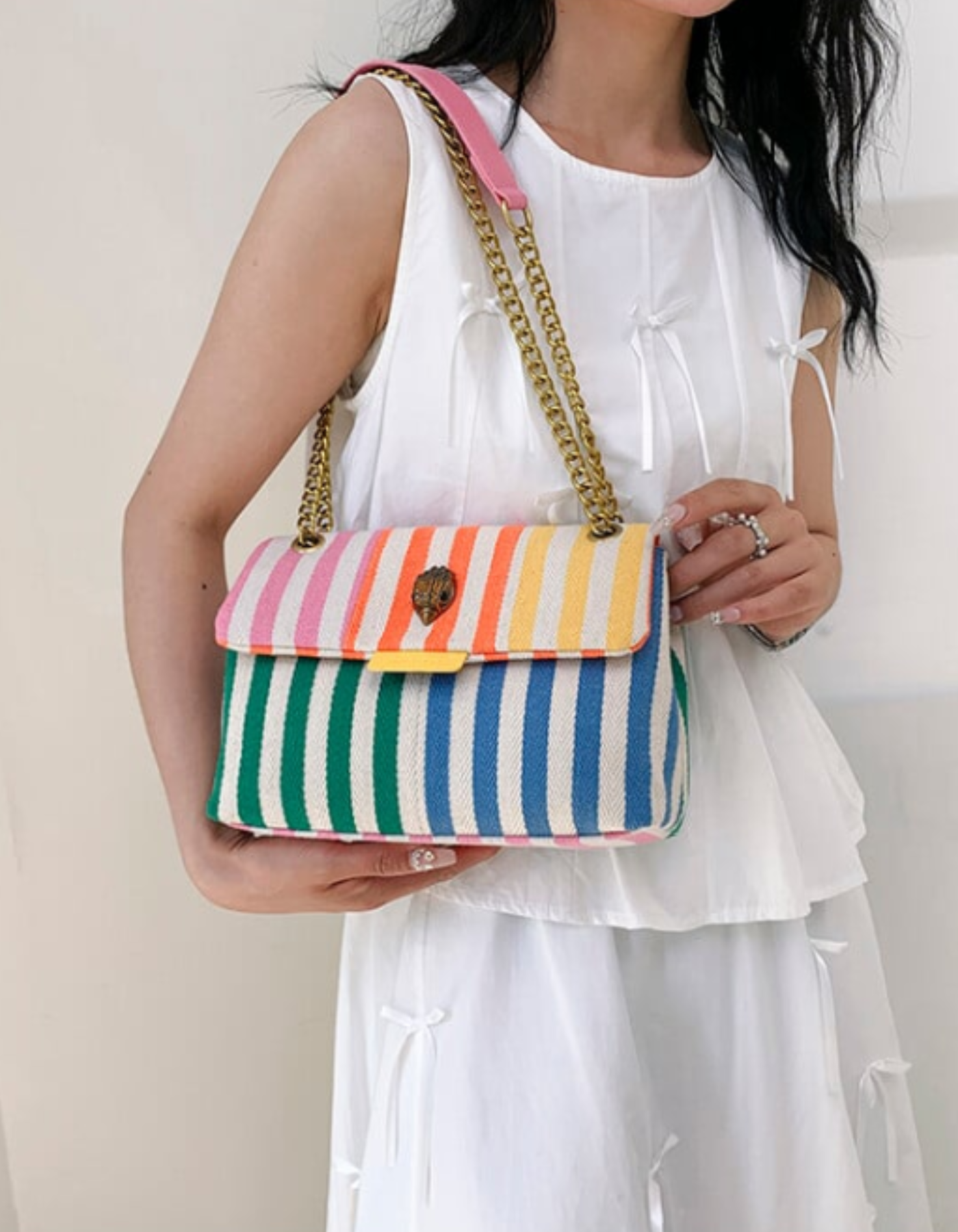 Bellanima – Vibrant striped weave – Shoulder bag
