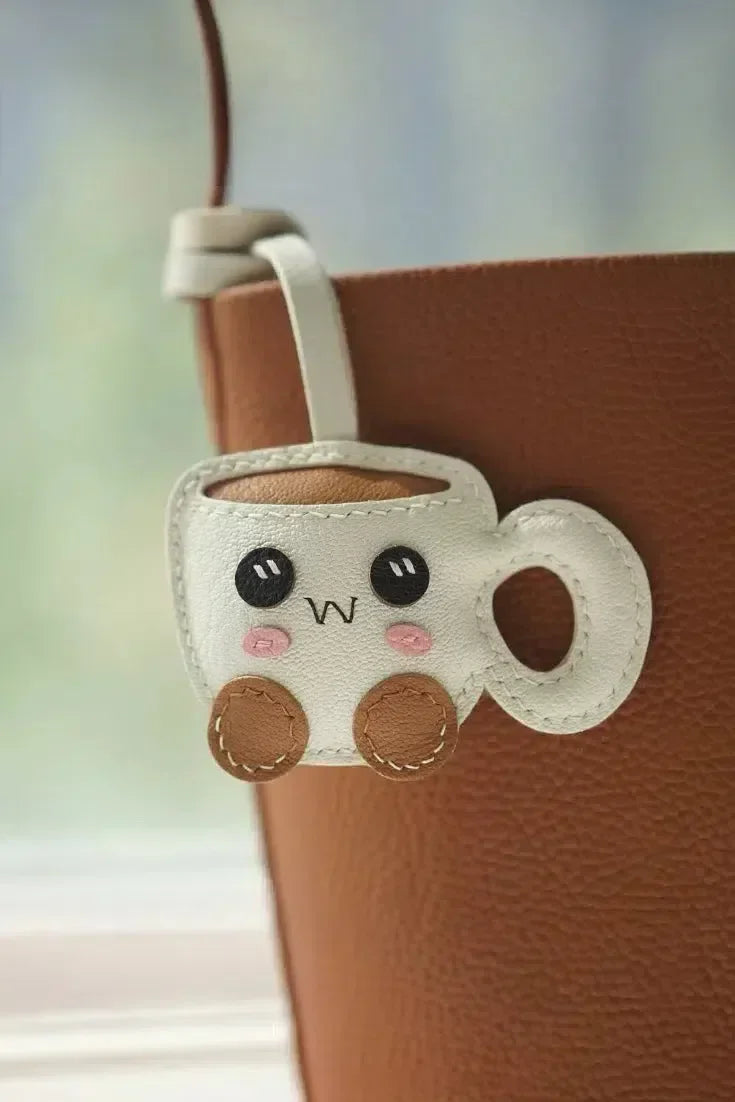 Cuppy the Coffee – Whimsical theme – Bag charm