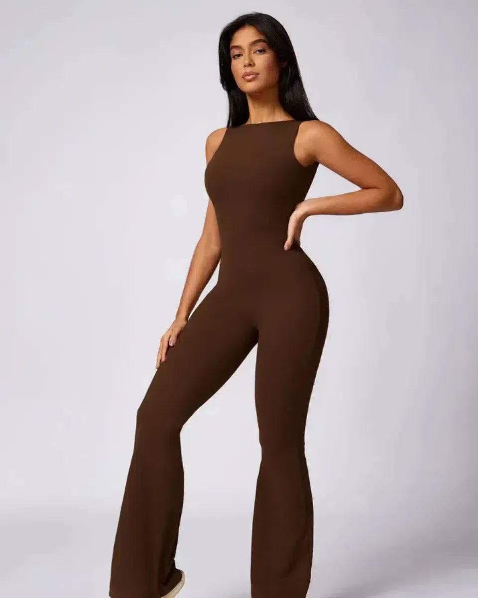 Kalani – Open-back design – Workout jumpsuit