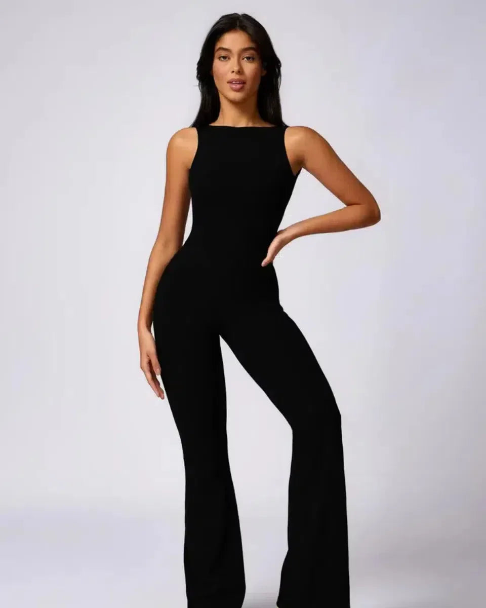 Kalani – Open-back design – Workout jumpsuit