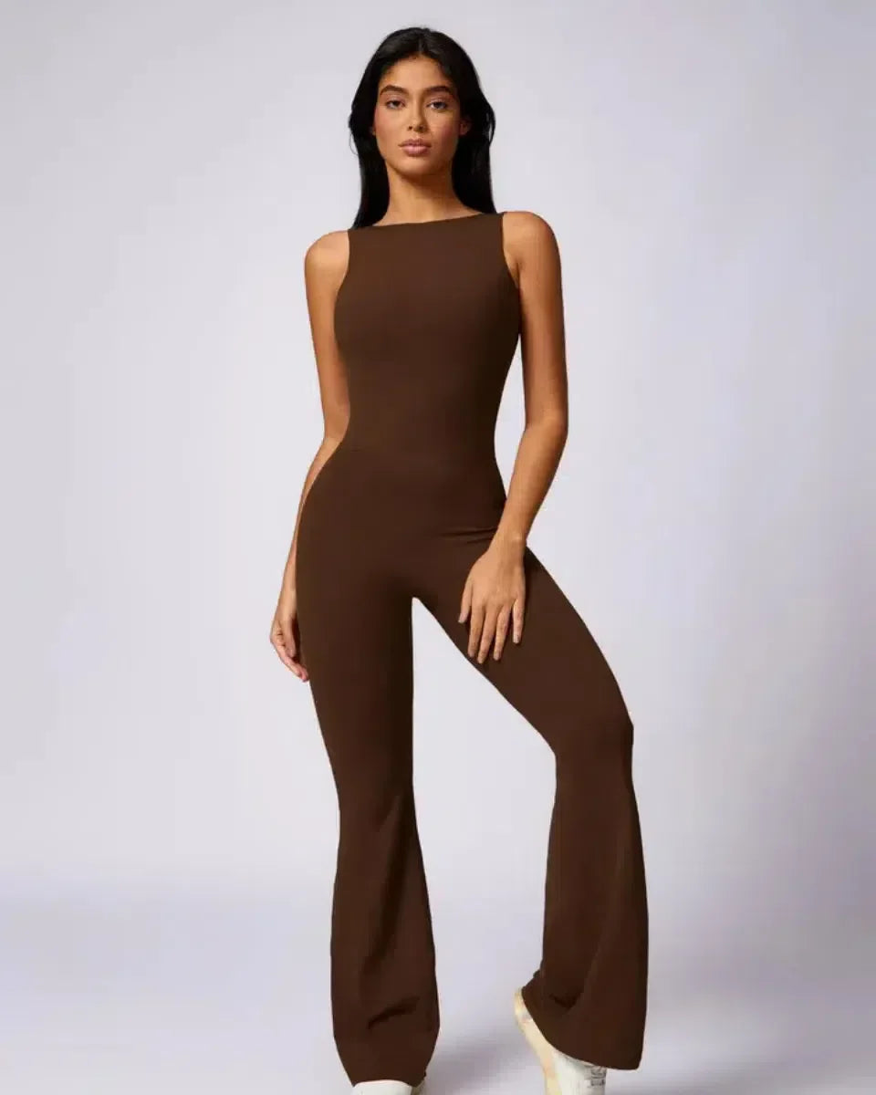 Kalani – Open-back design – Workout jumpsuit