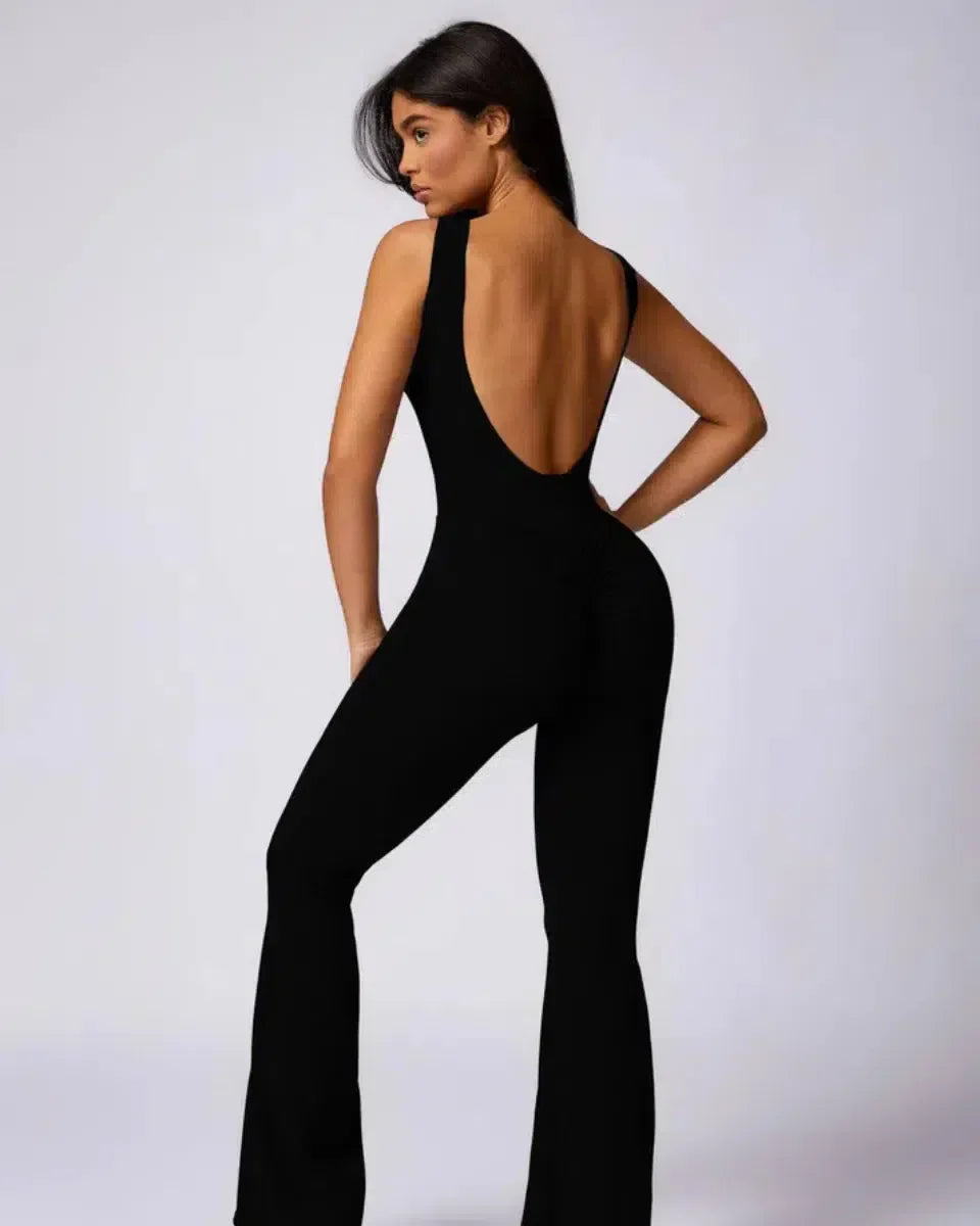 Kalani – Open-back design – Workout jumpsuit