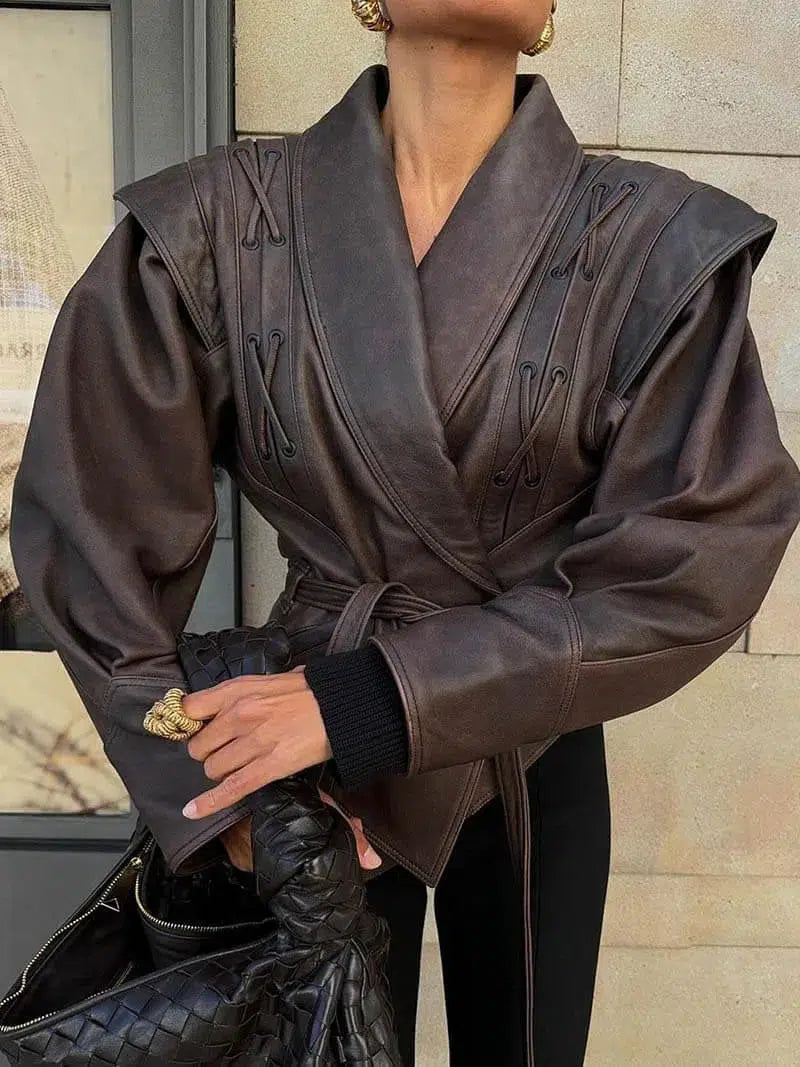 Katniss – Western-inspired style – Leather jacket