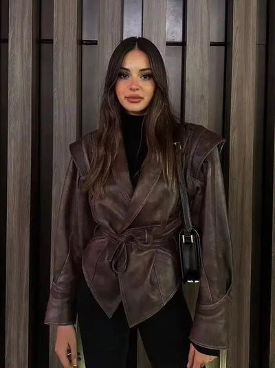 Katniss – Western-inspired style – Leather jacket
