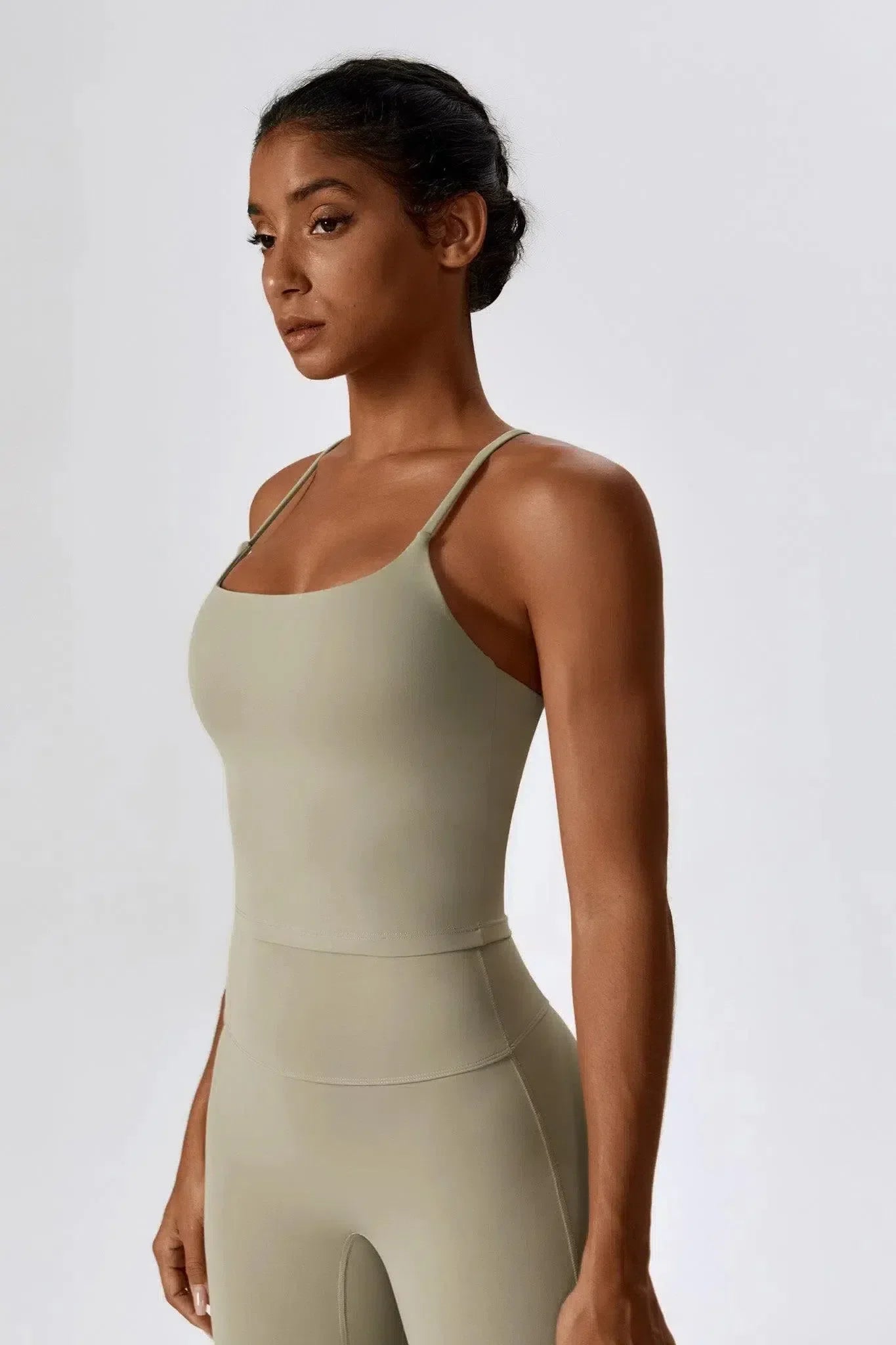 Nicolina – Square neckline – Top & flared leggings set