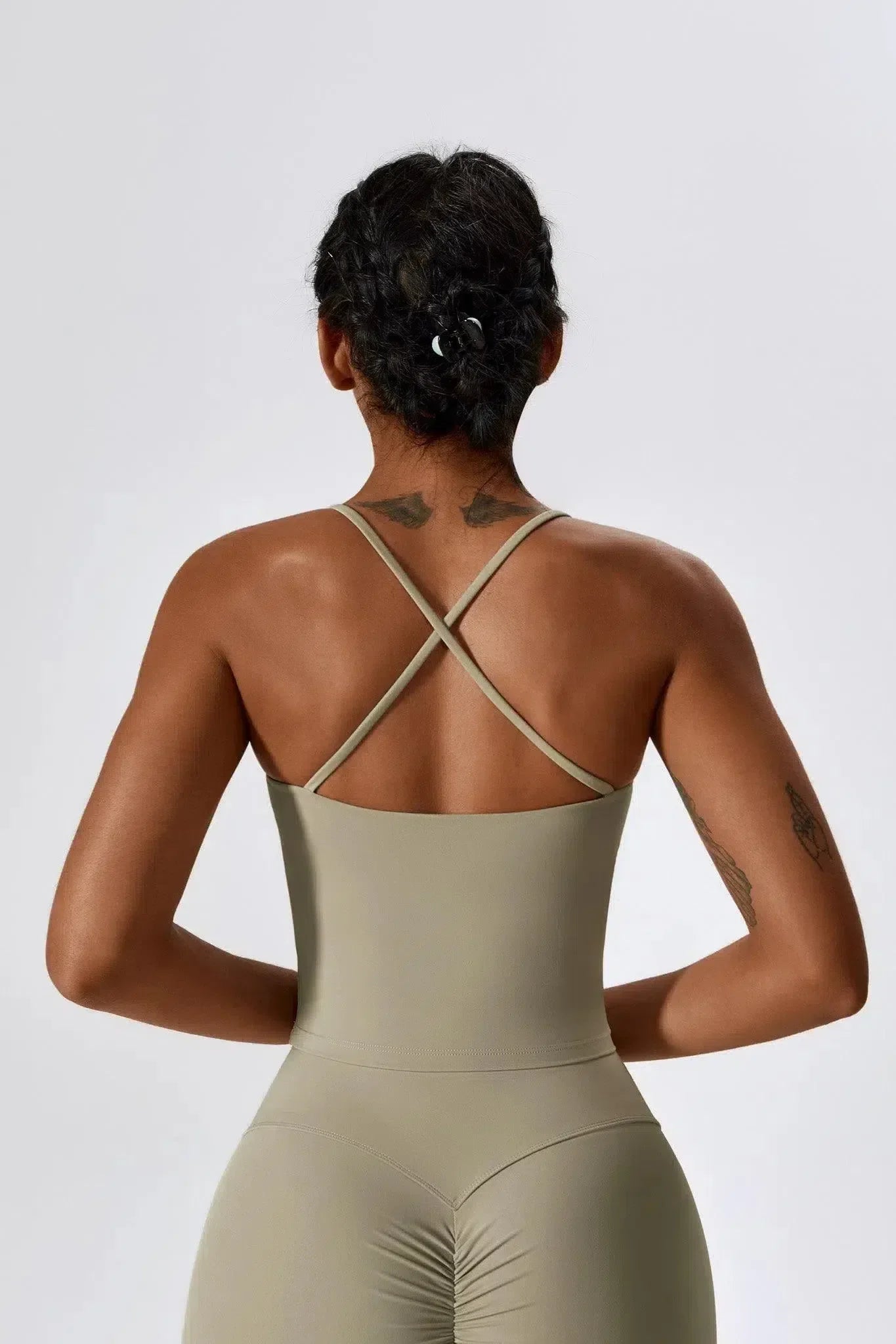 Nicolina – Square neckline – Top & flared leggings set