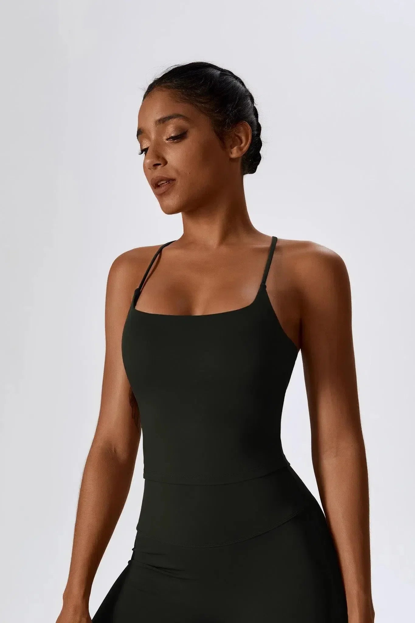 Nicolina – Square neckline – Top & flared leggings set