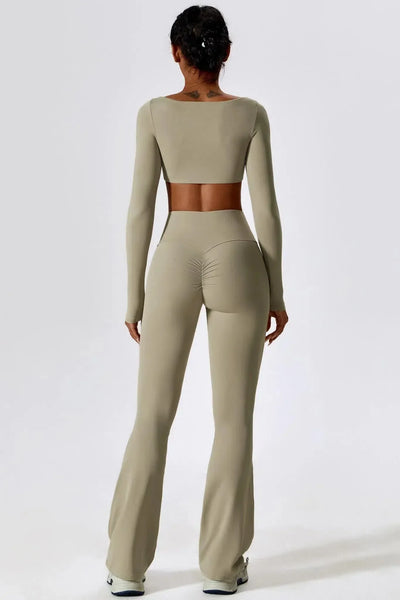 Oceane – Square neckline – Crop top & leggings set