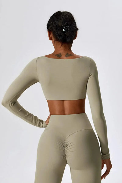 Oceane – Square neckline – Crop top & leggings set