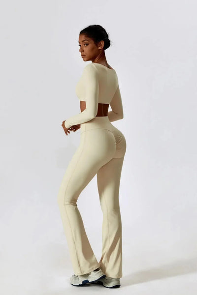 Oceane – Square neckline – Crop top & leggings set
