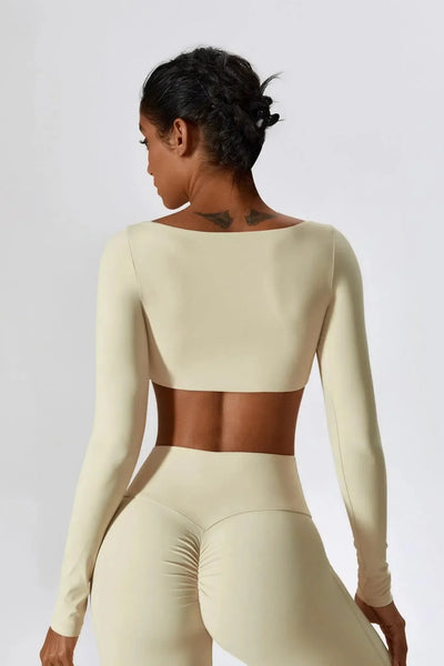 Oceane – Square neckline – Crop top & leggings set