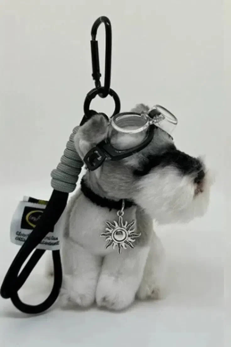 Schnauzer Aviator – Playful design – Bag charm