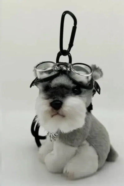 Schnauzer Aviator – Playful design – Bag charm