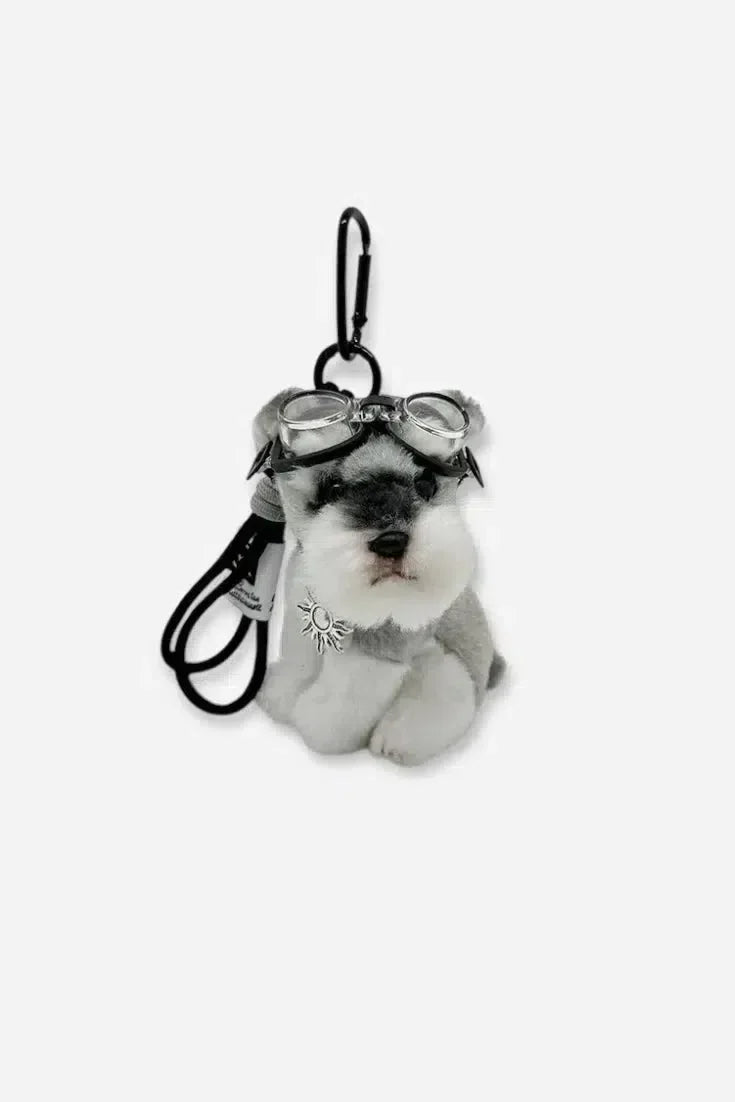 Schnauzer Aviator – Playful design – Bag charm