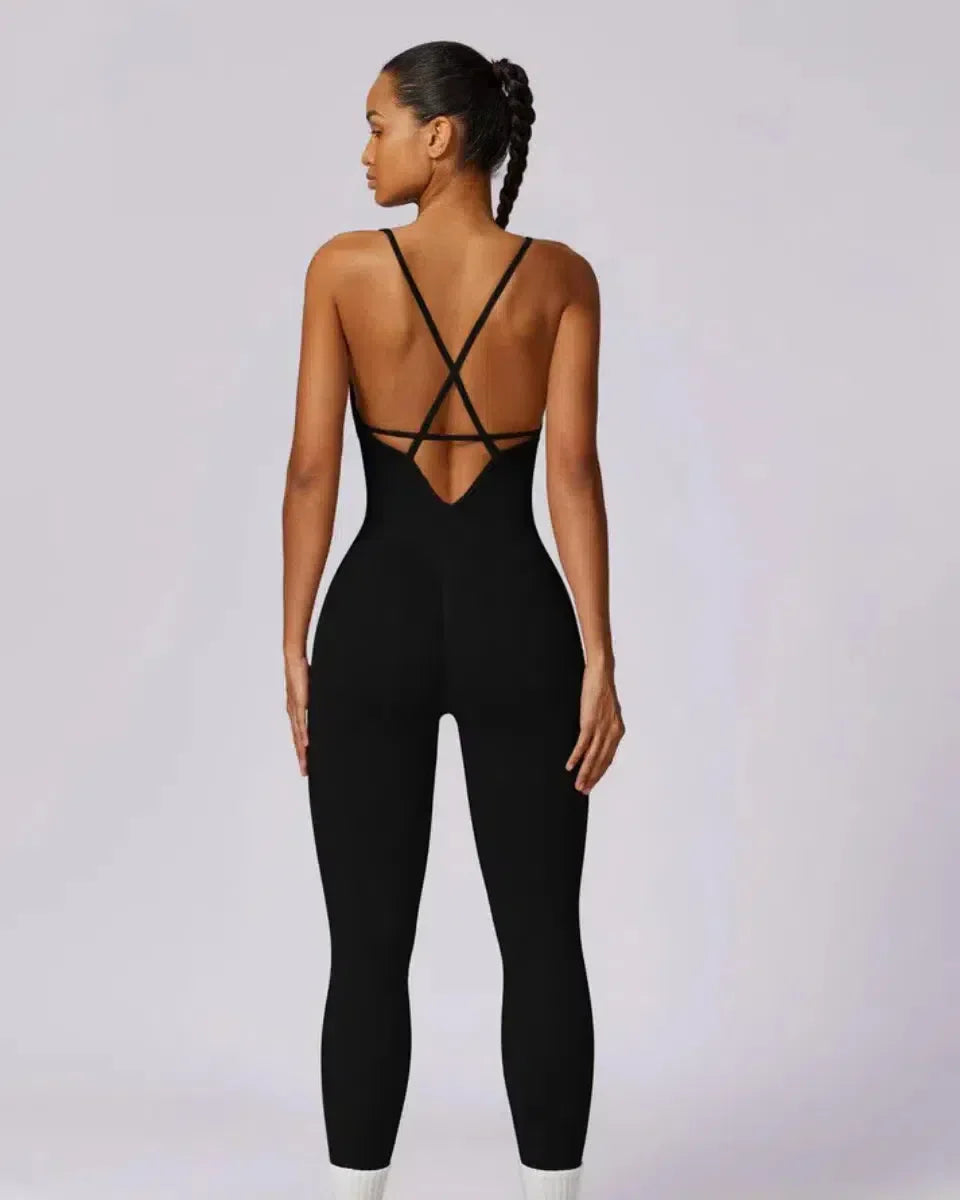Solara – V-neckline – Modern active jumpsuit