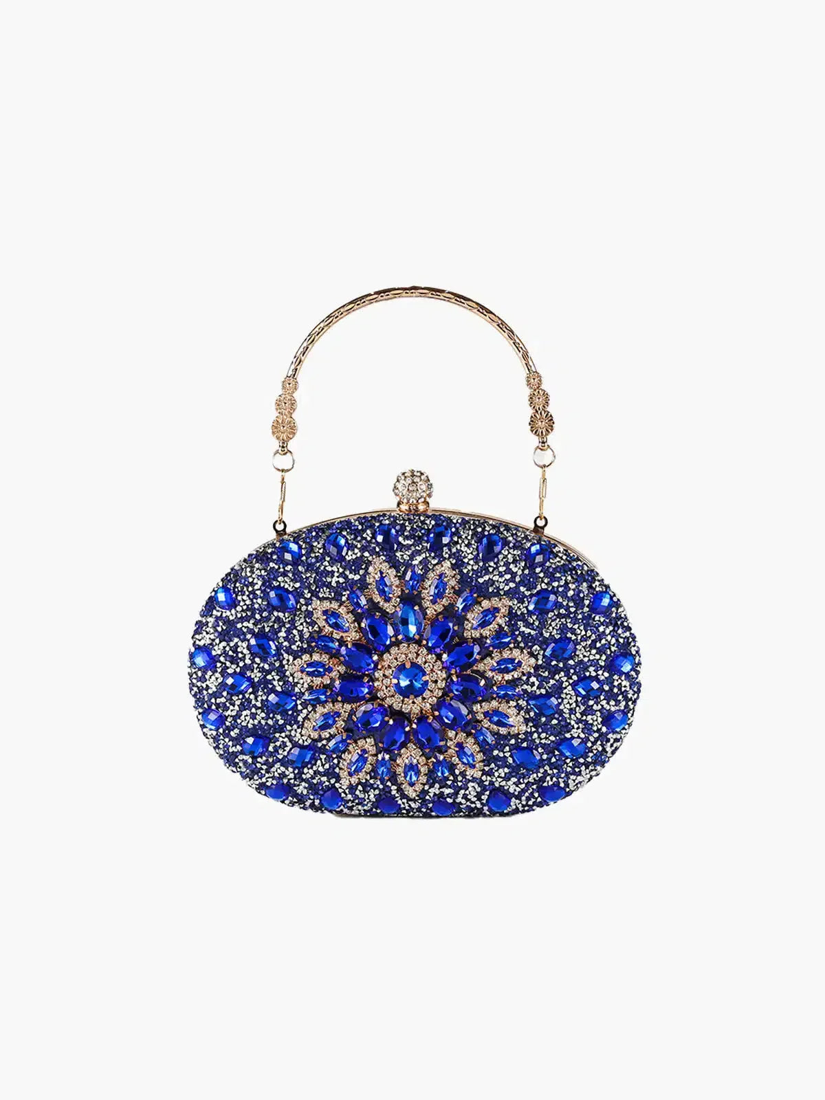 Vega – Floral motif – Gemstone evening clutch