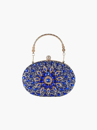 Vega – Floral motif – Gemstone evening clutch